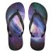 Mnsruu Nebula Space Spiral Galaxy Flip Flops Flip Sandals Home Slippers Hotel Spa Bedroom Travel for Men Women Medium