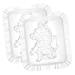 SUPVOX 2pcs Multi-use Wealth Fruits Plastic Mold Creative Transparent Adorable for Reusable Molds Wenwu