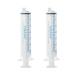 UrnConcern 60ml Enteral Feeding Syringe ENFIT with Caps | 60cc Syringe | Reusable Silicone O-Ring Syringe | Tube Feeding | with Clean Assure White Plunger (2 Pack)