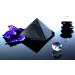 Heka Naturals 5cm Polished Shungite Pyramid | Black Stone Crystal for Home/Office Decor - Chakra Healing Crystals Meditation - Buy Online on GoSupps.com