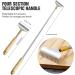 Oversize Back Scratcher Extendable  Aznrszy Back Scratcher for Men Women with Wooden Handle Steel Massage Roller Wider Claw  Sturdy Manual Back Scratcher Massager Extend Up to 62CM L-24'' - Buy Online on GoSupps.com