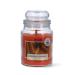 Magic Lights - candle in a glass 510 g orange cinnamon with vegetable wax min. 75% - wick made of natural wood which crackles made in Italy