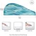 Sea Wave Hair Towel 2 Pack - Super Absorbent Quick Dry Hair Turbans for Women & Girls | Ideal Travel Hair Drying Solution - Buy Online on GoSupps.com