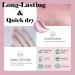 Pink Nail Varnish Pearl Pink Long-lasting Quick Dry Nail Polish Low Odor Without UV Lamp Non-Toxic Formula Breathable For Woman Home DIY Nail Art Gift 15ml 002 - Buy Online on GoSupps.com
