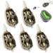 Flat method feeder 5PCs fishing inline feeder accessories with bait box fishing feeder carp fan feeder feeder set with 20g 30g 40g 50g 60g feed basket fishing for basic fishing
