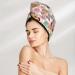 Hair Towel Wrap - Quick Drying Turban with Button | Stylish Butterflies & Roses Design - Buy Online on GoSupps.com