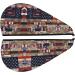 American Flag Patchwork Coral Velvet Dry Hair Cap | Best for Home Travel Pool Parties & Baths - Shop Now - Buy Online on GoSupps.com