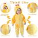 Doladola Baby Chick Hooded Onesie Pajamas - Infant Romper 0-3 Months - Buy Online on GoSupps.com
