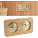 2-in-1 Sauna Thermometer & Hygrometer | Accurate Measurement for Sauna Rooms | Wood Design for Enhanced Home Spa Experience - Buy Online on GoSupps.com