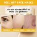 Peel Off Face Masks Retinol Gold Foil Peel Off Mask Gold Facial Mask Anti Wrinkle Anti Aging Face Mask Skincare Blackhead Remover Moisturizing Gold Mask Fade Fine Lines Brightening - Buy Online on GoSupps.com