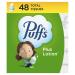 Puffs Plus Lotion Facial Tissue, 1 Cube Box, 48 Tissues Per Box