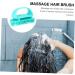 Bcoath 2-Piece Silicone Shampoo Brush Set - Scalp Massager for Adults | Hair Washing & Head Massage Brush (10.5x7x5.5cm Blue) - International Shipping Available - Buy Online on GoSupps.com