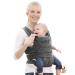 Boppy Baby Carrier - ComfyFit, Heathered Gray, Hybrid Wrap, 3 Carrying Positions, 0m+ 8-35lbs, Soft Yoga-Inspired Fabric with Integrated Storage Pouch Original ComfyFit Baby Carrier Heathered Gray