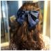 Andelaisi Vintage Bow Hair Clips Satin Bow Hair Barrettes Silk Hair Clip Barrette Retro Bowknot Hair Accessory Satin Ribbion Bowknot Clip Headpiece for Women and Girls Headdress (Blue)