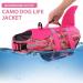 Queenmore XL Dog Life Jacket - Adjustable Ripstop Buoyancy Vest for Medium Dogs | Durable Rescue Handle - Pink Camo Shark Design - Buy Online on GoSupps.com