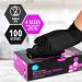 Medpride Black Nitrile Exam Gloves, Large, 100 Count Pack | Latex/Powder-Free, Non-Sterile Exam Gloves - Buy Online on GoSupps.com