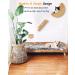 Solid Wood Cat Shelf with Hammock | Wall Climbing Perches for Indoor Cats | Moon Hammock Set - Buy Online on GoSupps.com