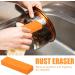 Rust Erasers for Metal Rubber Stainless Steel Decontamination Artifact Eraser - Stainless Steel Knives Rust Decontamination Artifact Dirt and Stains Remover Kitchen Tool Orange Color - Buy Online on GoSupps.com