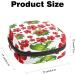 Red Hibiscus Flowers Sanitary Napkin Storage Bag - Portable Menstrual Cup Pouch for Women and Teens - Multi-colored - Buy Online on GoSupps.com