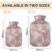 Hot Water Bottle 2L with Cover - Rose Gold Abstract Flowers | Pain Relief & Winter Warmth - Buy Online on GoSupps.com