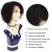 Blissource Short Kinky Curly Human Hair Wig 10 L Part Lace Front 150% Density Brazilian Hair - Natural Look for African American Women - Buy Online on GoSupps.com