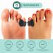 Welnove Pinky Toe Separator 12 Pcs - Black Gel Toe Spacers for Bunion Corrector - Little Toe Cushions for Women and Men - Overlapping Toe Relief - Buy Online on GoSupps.com