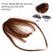 Lurrose air bangs wig hairpieces for women bangs hair clip extension clip in hair bangs human hair real hair wigs hair barrettes for women ladies wigs woman edge hair strands straight hair Light Brown - Buy Online on GoSupps.com