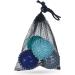 Massage Ball Set of 4 - Hedgehog & Nopping Balls for Trigger Point Therapy & Stress Relief - Mini Fascia Ball 6.5cm with Bag - Buy Online on GoSupps.com