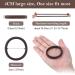 100PCS 2 Dark Hair Ties for Women - Seamless Thick Hair Bands, Elastic Ponytail Holders - No Damage Hair Ties in Dark Colors - Buy Online on GoSupps.com