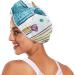 Hand Drawn Cactus Hair Towel 2 Pack | Super Absorbent Quick Dry Hair Turbans for Women & Girls - Buy Online on GoSupps.com