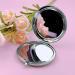 JCHCAMRY Engraved Compact Makeup Mirror - Perfect Gift for Mom | Travel Pocket Cosmetic Mirror with Gift Box | Ideal for Christmas, Valentine's Day, Birthday, Mother's Day | Silver - Buy Online on GoSupps.com