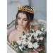 IYOU Bridal Wedding Crown Gold Crystal Headband Tiara Bride Bridesmaid Hair Accessories for Women - Buy Online on GoSupps.com