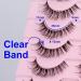 Winifred M Clear Band Short False Eyelashes - Natural Look D Curl Faux Mink Wispy Lashes | Multi-layered Strip Lash for a Soft and Reusable Fluffy Finish - 10 pairs - Buy Online on GoSupps.com