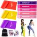 Resistance Bands Fitnessbands 8er Set resistance tapes 100% latex gymnastics band with exercise instructions on German & supporting bags ideal for yoga pilates strength training physiotherapy