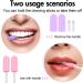Invisalign Aligner Chewies 4 PCS - Popsicle Silicone with Grip Handles for Braces - Grape and Peach Flavors - Buy Online on GoSupps.com