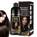 Instant Hair Dye Shampoo, Black Dew Hair Color Shampoo, Natural Plant-Based Hair Color Shampoo, Hair Color Shampoo for Men and Women