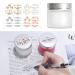 12 Pack 60ml Matte Clear Glass Jars with Silver Lids - Travel Containers for Cosmetics, Makeup, Eye Shadow, and Face Cream - Buy Online on GoSupps.com