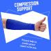 Inksafe Blue Self-Adhering Cohesive Bandages - 7.5 cm x 4.5 m Box of 12 for Maximum Support | Shop Internationally - Buy Online on GoSupps.com