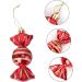 Zerodeko 16 Pcs Candy Pendant Red Shatterproof Christmas Ornaments Toy Plastic Hanging Pendant Mint Child - Buy Online on GoSupps.com