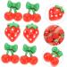 Healeved 120 Pcs Cherry Slices Strawberries Small Flatback Cute Lip Gloss Nail Gothic Home Decor Small Cherry Flatback Craftsman Hand Tools Strawberry Decor Hair Resin 3d Peach Red Fruit - Buy Online on GoSupps.com