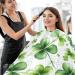 Waterproof Barber Cape - Green Clover & Cheetah Haircut Bib for Men & Women | Best Hair Cutting Cape for Salons & Home Use - Buy Online on GoSupps.com