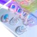 SILPECWEE 11 Sheets Aurora Nail Foil Laser Stickers | Iridescent Cellophane Nail Art Designs | Holographic 3D Decoration for Women and Kids - Buy Online on GoSupps.com
