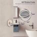 Rechargeable Wall Mounted Lighted Vanity Mirror Nickel 8 Inch - LED Makeup Mirror 1X/10X Magnification - Touch Screen Dimmable 360 Swivel - 3 Color Lights - 13 Inch Extendable Bathroom Mirror - Brushed Nickel - Buy Online on GoSupps.com