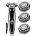 SH90 Replacement Heads Compatible with Philips Norelco Series 9000(S9xxx) 8000(S8xxx) Electric Razor Shaver SH90/62 Replacement Double Blades for Philips Shaver 9000 s9000
