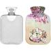 Naanle Hot Water Bottle with Cherry Blossom Cat Cover - 2L for Back Pain Relief Hand & Foot Warmer Neck Comfort & Cold Therapy - Buy Online on GoSupps.com