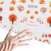 Thanksgiving DecorationsFall Nail Stickers Autumn Maple Leaves Pumpkin Turkey Nail Art Stickers Thanksgiving Themed Water Transfer Nail Decorations - Buy Online on GoSupps.com