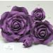 Sugar roses purple *4 sizes* wired flower cake decoration topper (buds purple x 5) - Buy Online on GoSupps.com