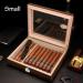 Cigar Boxs Humidors Delicate Cehumidor Men Cigar Box Glass Top Dual Zstorage Cigar Case Simple Cigar Desktop Box with Hygrometer Humidifier Portable 1 Pack Small - Buy Online on GoSupps.com