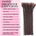 Huarisi 100% Human hair Dreadlocks Extensions for Black Women 12 inch 60 Strands 0.4cm Brown Afro Kinky Hair Fashion Handmade Permanent Loc Extensions Real Hair for Man (#4 60 Locs) 12inch 60 Locs #4 0.4cm - Buy Online on GoSupps.com