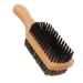Double-Sided Hairbrush & Mustache Brush for Men | Rubber Wood Handle Bristle Imitation - Premium Beard Care Tools - Buy Online on GoSupps.com
